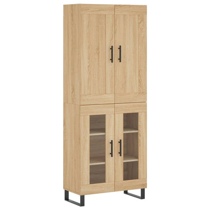 Highboard Sonoma Oak 69,5x34x180 cm Engineered Wood