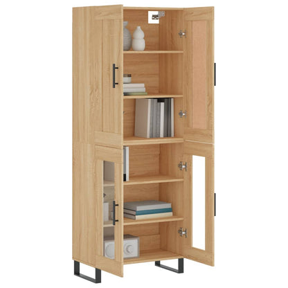 Highboard Sonoma Oak 69,5x34x180 cm Engineered Wood