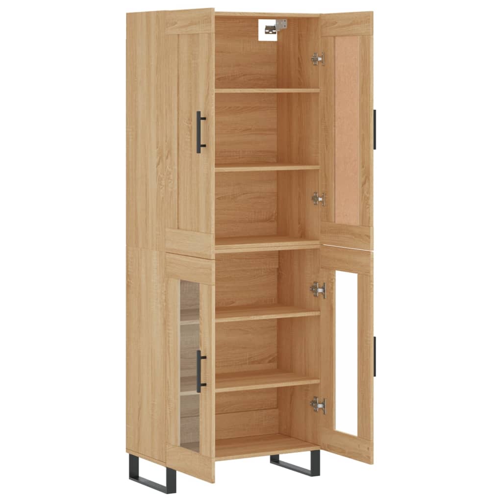 Highboard Sonoma Oak 69,5x34x180 cm Engineered Wood