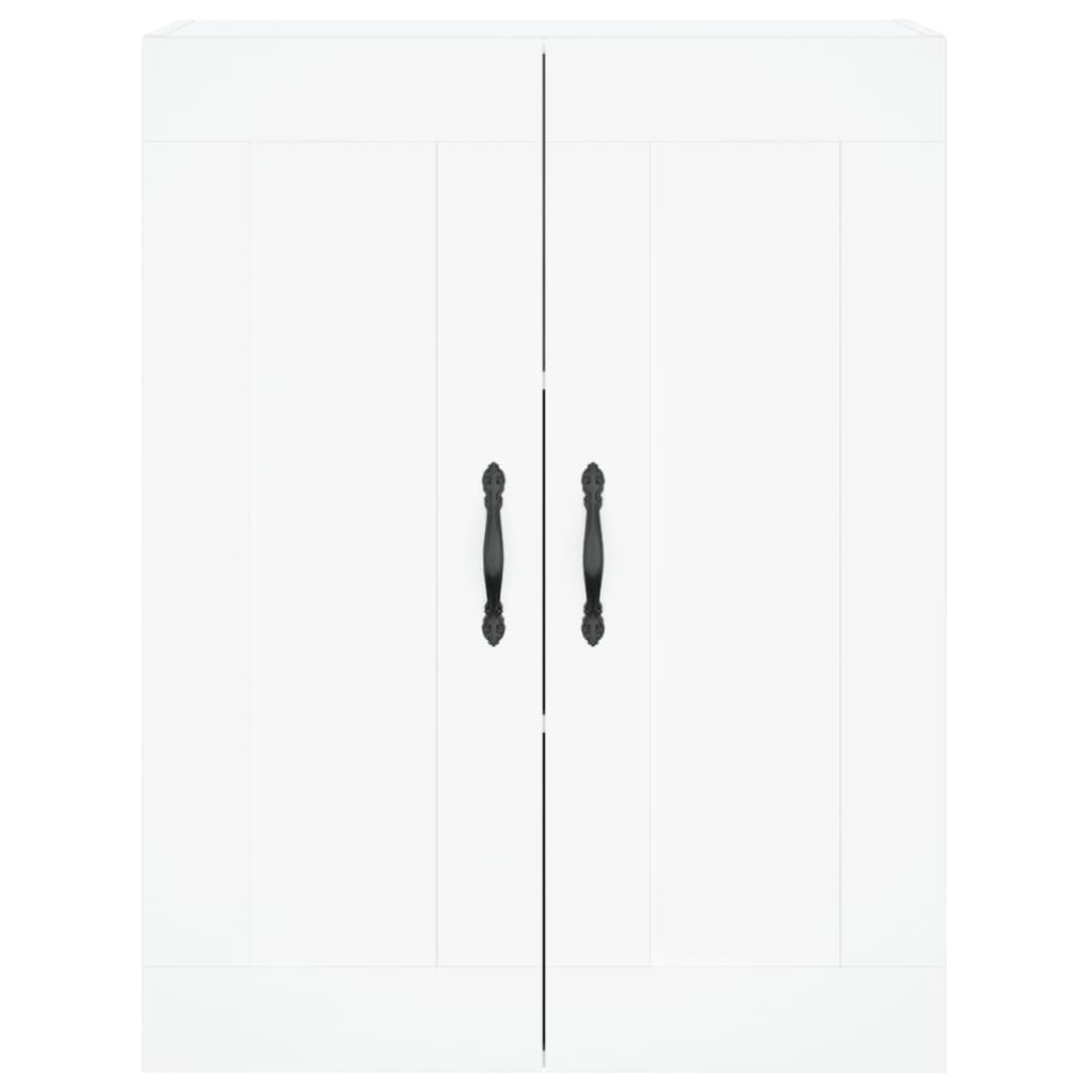 Highboard White 69,5x34x180 cm Engineered Wood
