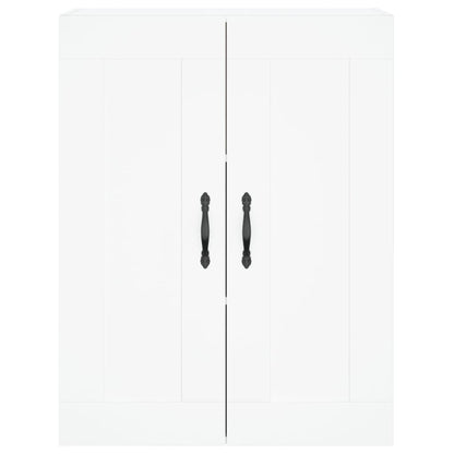 Highboard White 69,5x34x180 cm Engineered Wood