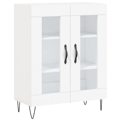 Highboard White 69,5x34x180 cm Engineered Wood