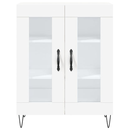 Highboard White 69,5x34x180 cm Engineered Wood