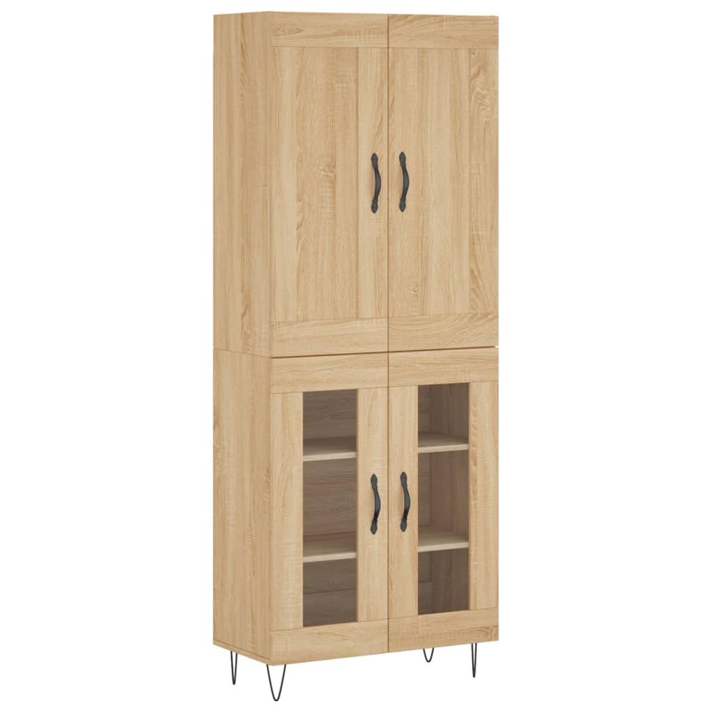 Highboard Sonoma Oak 69,5x34x180 cm Engineered Wood