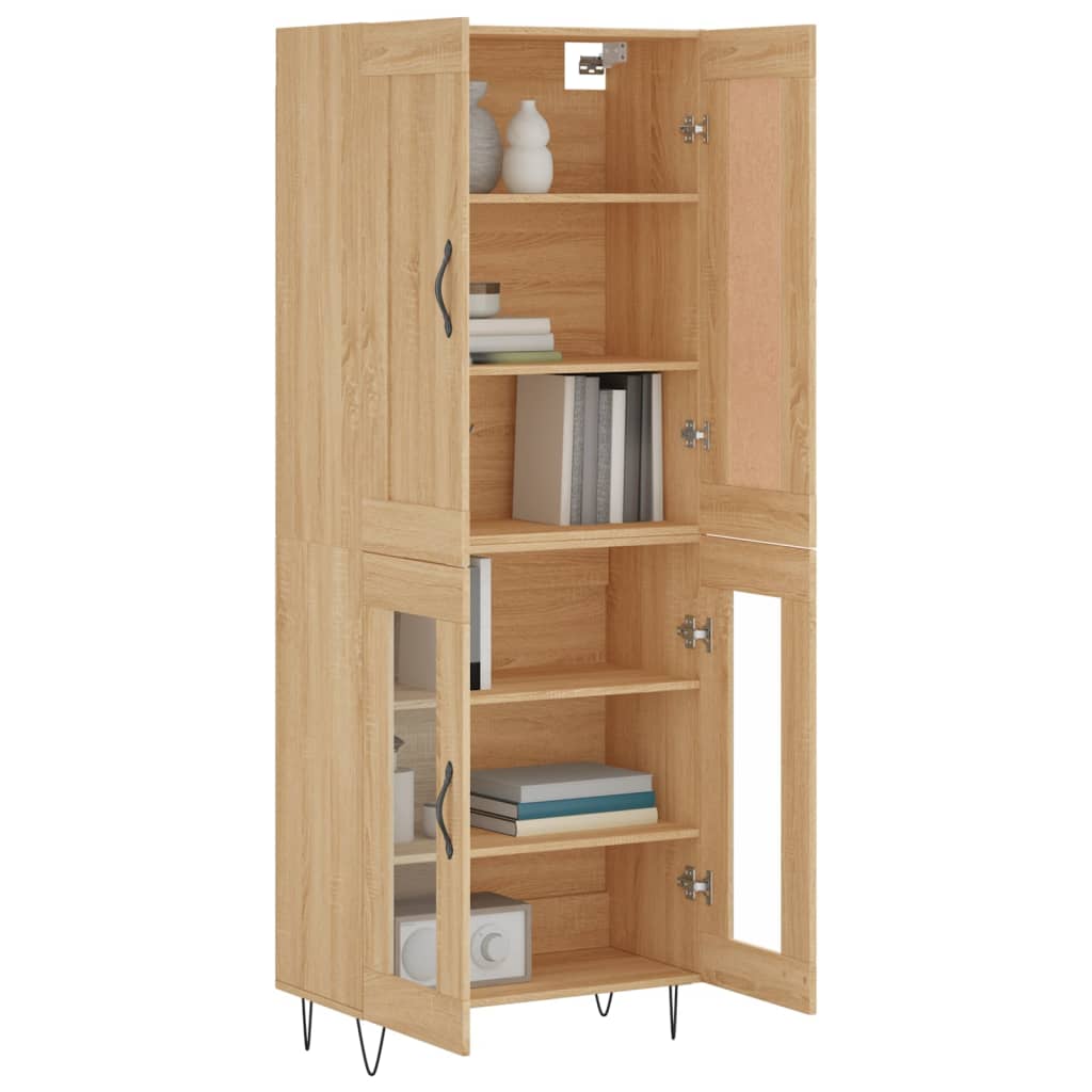 Highboard Sonoma Oak 69,5x34x180 cm Engineered Wood
