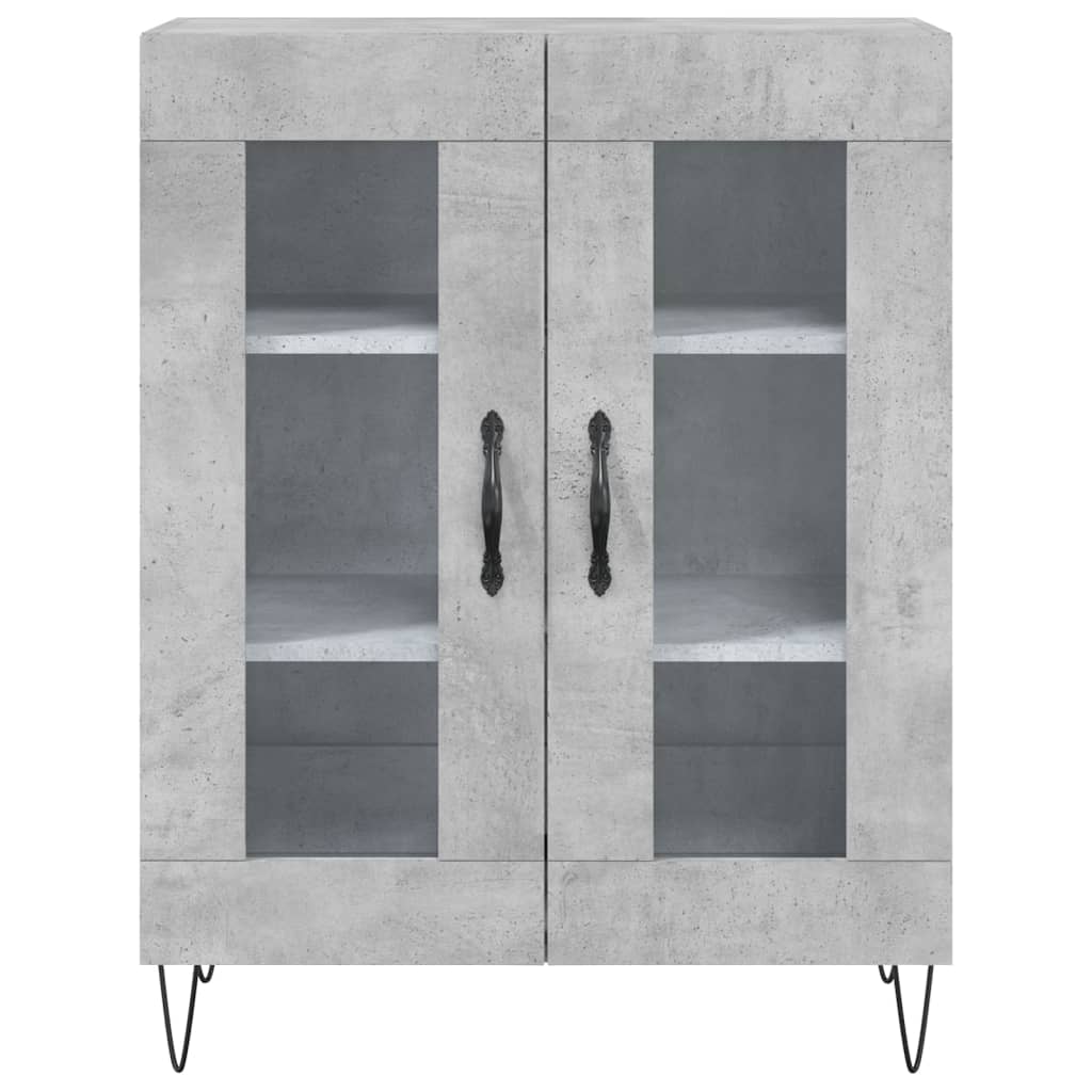 Highboard Concrete Grey 69,5x34x180 cm Engineered Wood