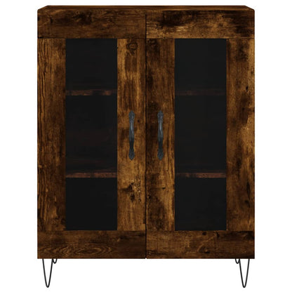 Highboard Smoked Oak 69,5x34x180 cm Engineered Wood