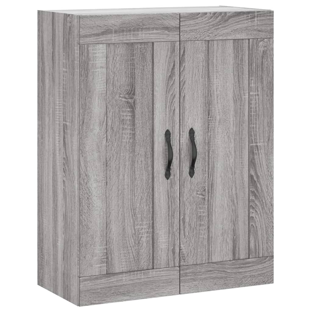 Highboard Grey Sonoma 69,5x34x180 cm Engineered Wood