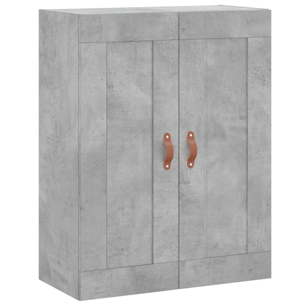 Highboard Concrete Grey 69.5x34x180 cm Engineered Wood