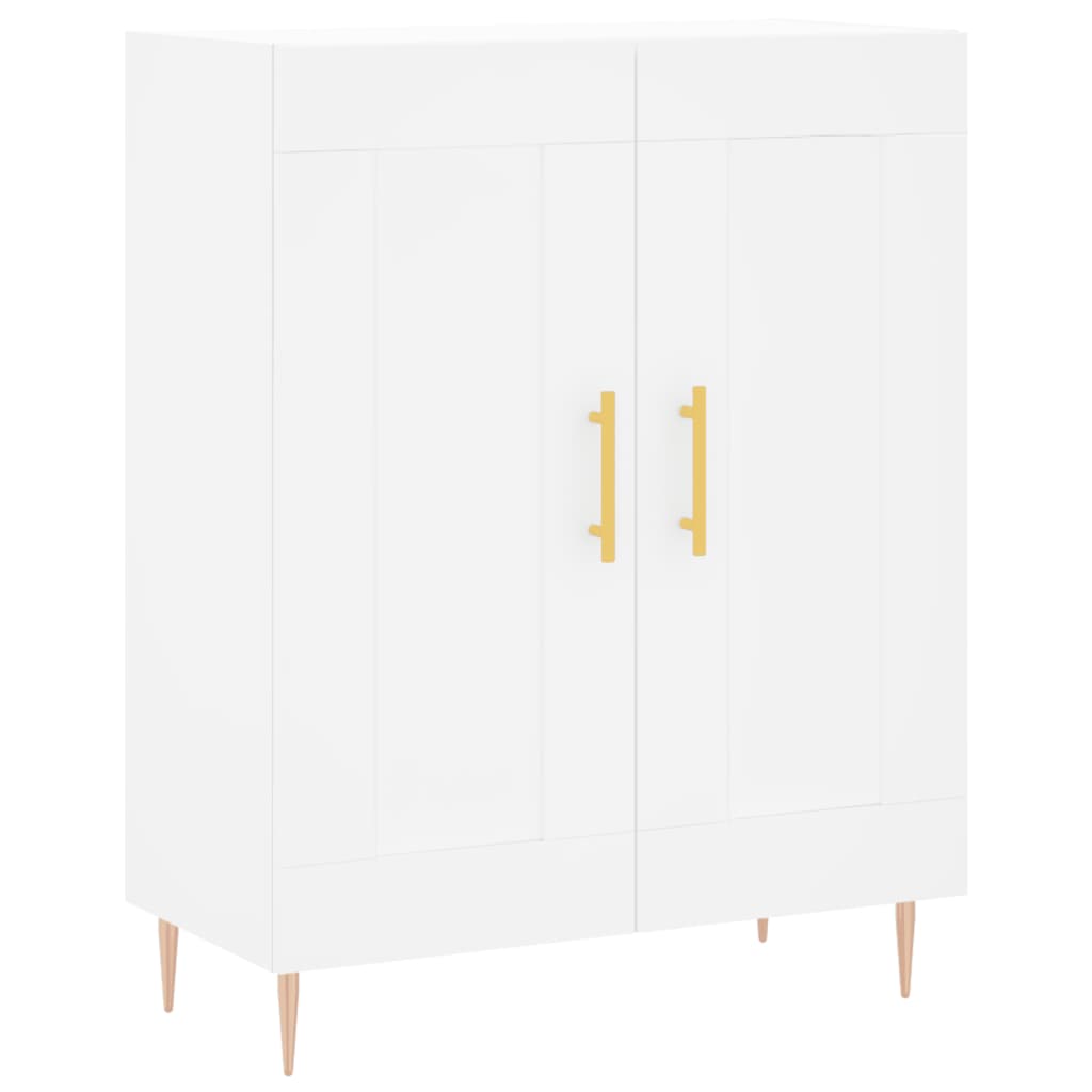 Highboard White 69,5x34x180 cm Engineered Wood