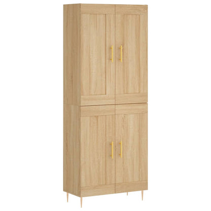 Highboard Sonoma Oak 69,5x34x180 cm Engineered Wood