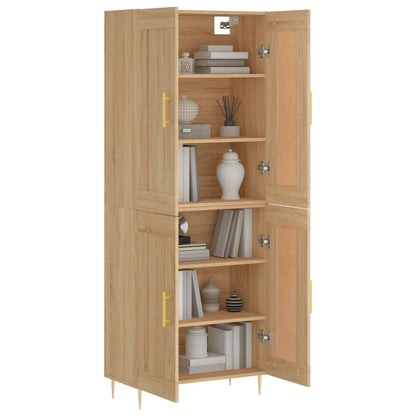 Highboard Sonoma Oak 69,5x34x180 cm Engineered Wood