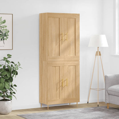 Highboard Sonoma Oak 69,5x34x180 cm Engineered Wood