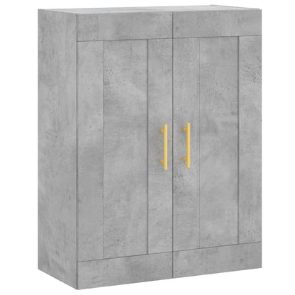 Highboard Concrete Grey 69,5x34x180 cm Engineered Wood