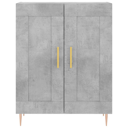 Highboard Concrete Grey 69,5x34x180 cm Engineered Wood