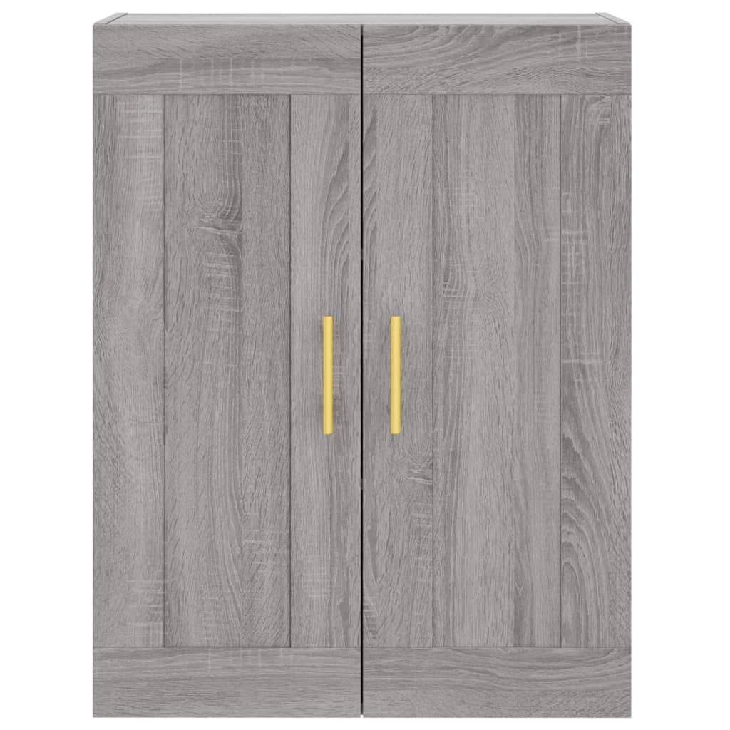 Highboard Grey Sonoma 69,5x34x180 cm Engineered Wood
