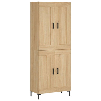 Highboard Sonoma Oak 69,5x34x180 cm Engineered Wood