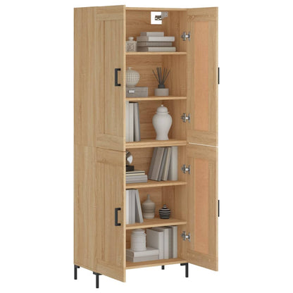 Highboard Sonoma Oak 69,5x34x180 cm Engineered Wood