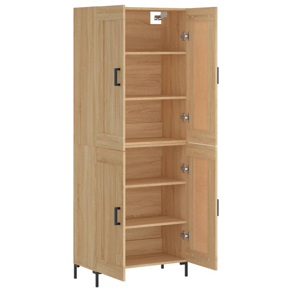 Highboard Sonoma Oak 69,5x34x180 cm Engineered Wood