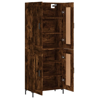 Highboard Smoked Oak 69,5x34x180 cm Engineered Wood