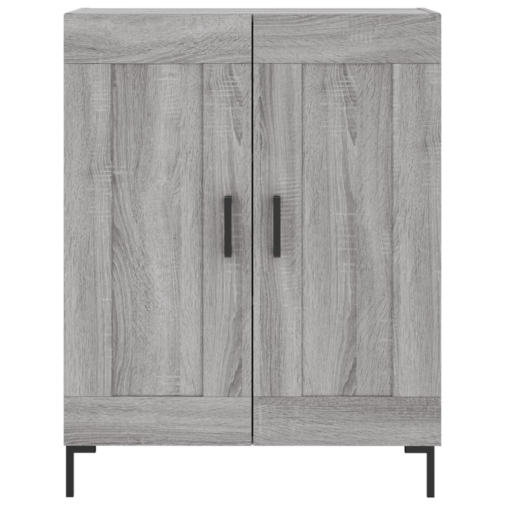 Highboard Grey Sonoma 69,5x34x180 cm Engineered Wood