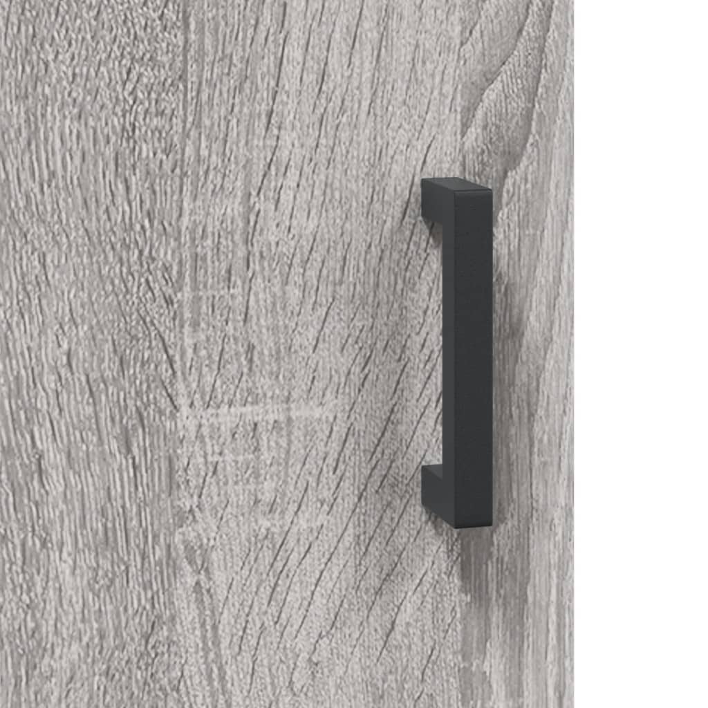 Highboard Grey Sonoma 69,5x34x180 cm Engineered Wood