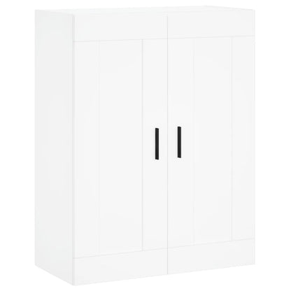 Highboard White 69,5x34x180 cm Engineered Wood