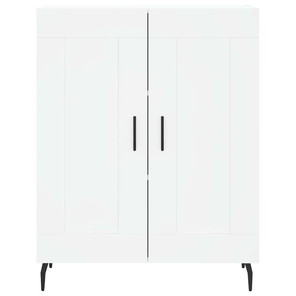 Highboard White 69,5x34x180 cm Engineered Wood