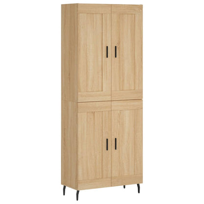Highboard Sonoma Oak 69,5x34x180 cm Engineered Wood