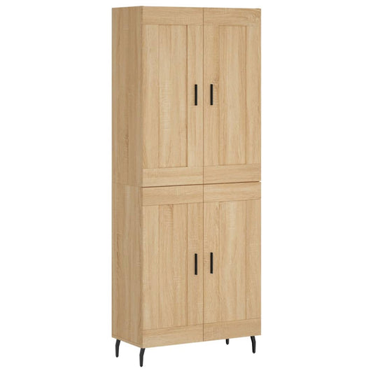 Highboard Sonoma Oak 69,5x34x180 cm Engineered Wood