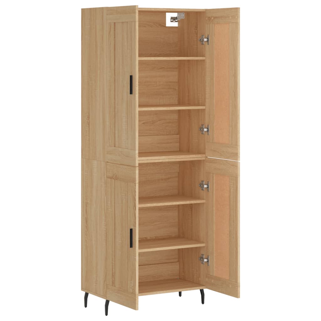 Highboard Sonoma Oak 69,5x34x180 cm Engineered Wood