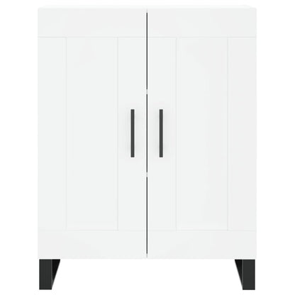 Highboard White 69.5x34x180 cm Engineered Wood