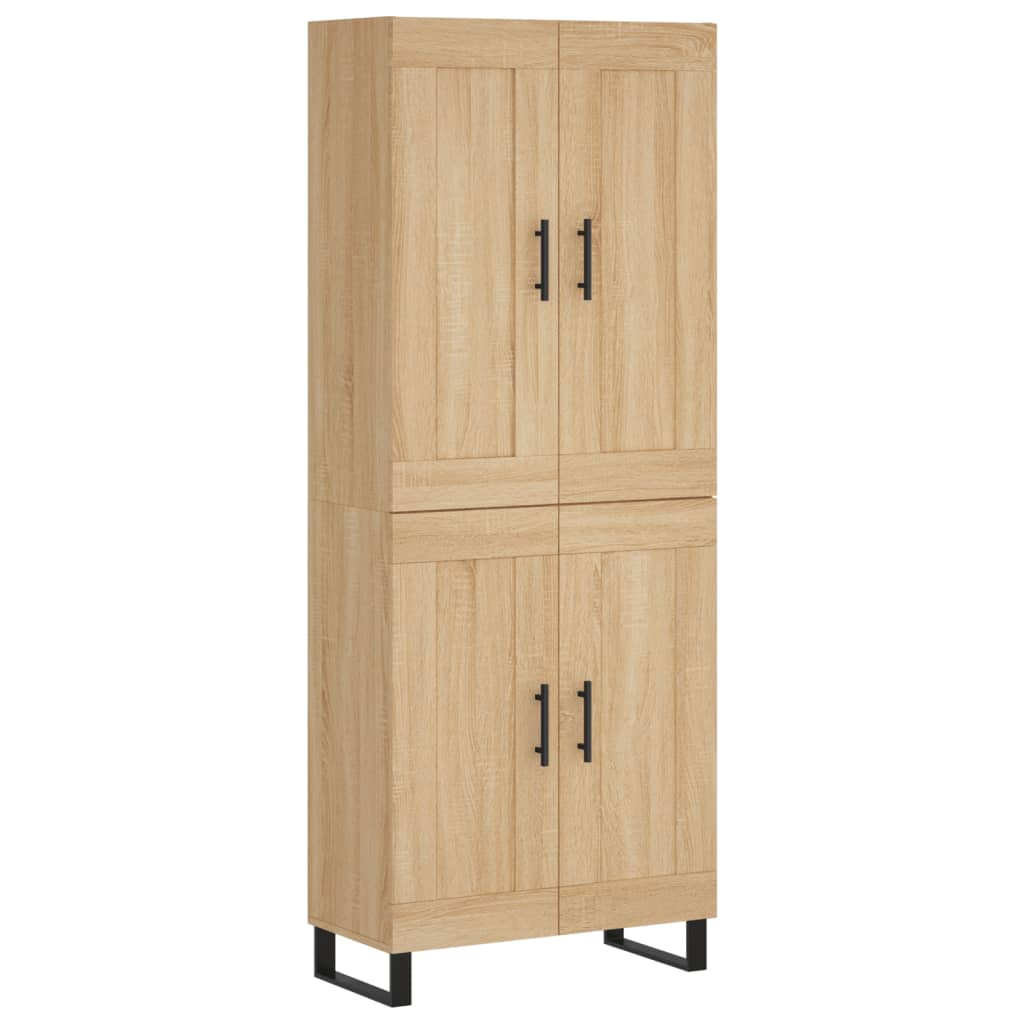 Highboard Sonoma Oak 69,5x34x180 cm Engineered Wood