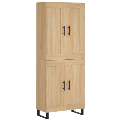 Highboard Sonoma Oak 69,5x34x180 cm Engineered Wood