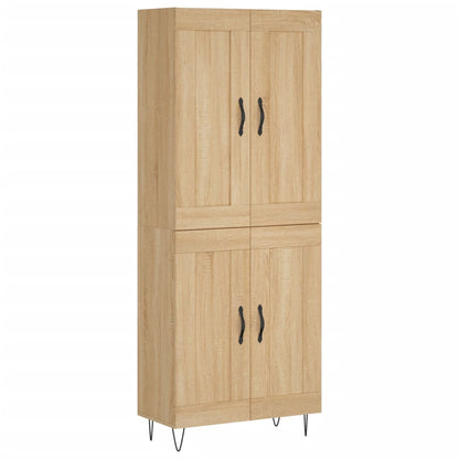 Highboard Sonoma Oak 69,5x34x180 cm Engineered Wood