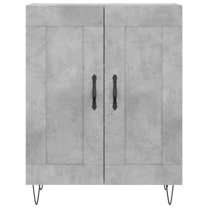 Highboard Concrete Grey 69,5x34x180 cm Engineered Wood