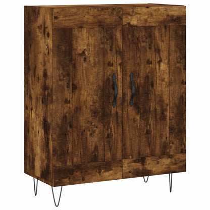 Highboard Smoked Oak 69.5x34x180 cm Engineered Wood