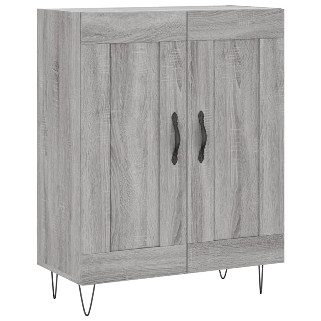 Highboard Grey Sonoma 69,5x34x180 cm Engineered Wood