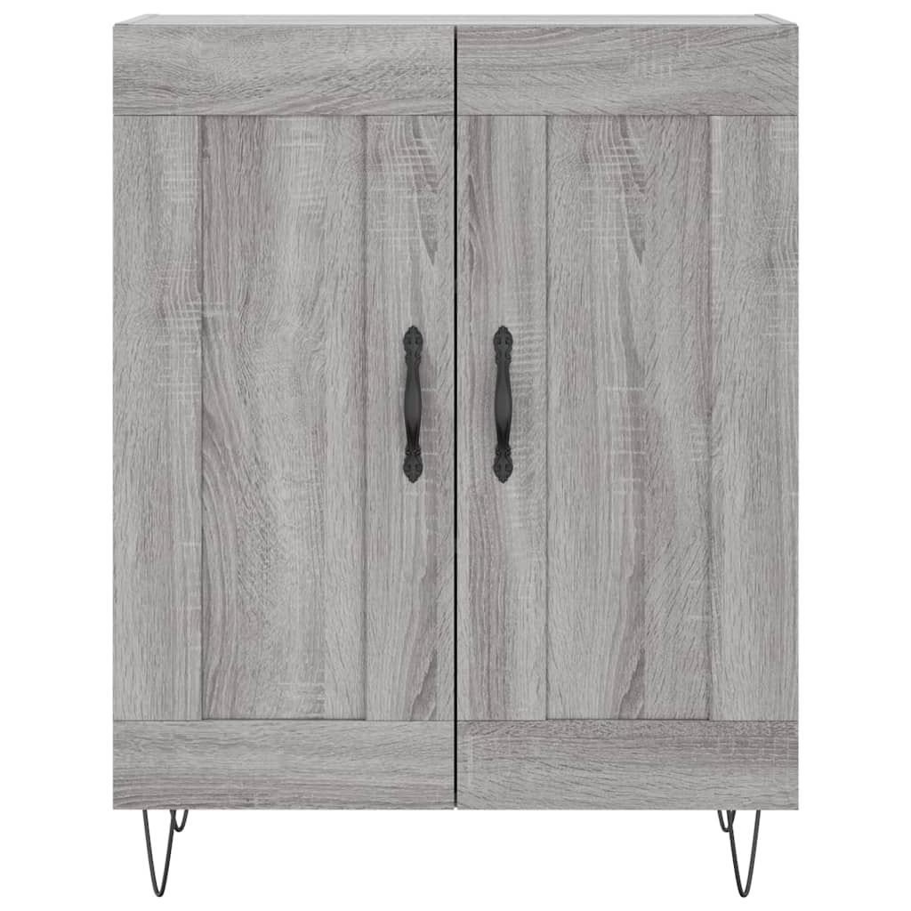 Highboard Grey Sonoma 69,5x34x180 cm Engineered Wood