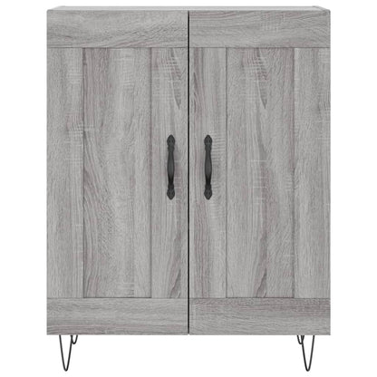 Highboard Grey Sonoma 69,5x34x180 cm Engineered Wood