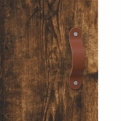 Highboard Smoked Oak 69,5x34x180 cm Engineered Wood