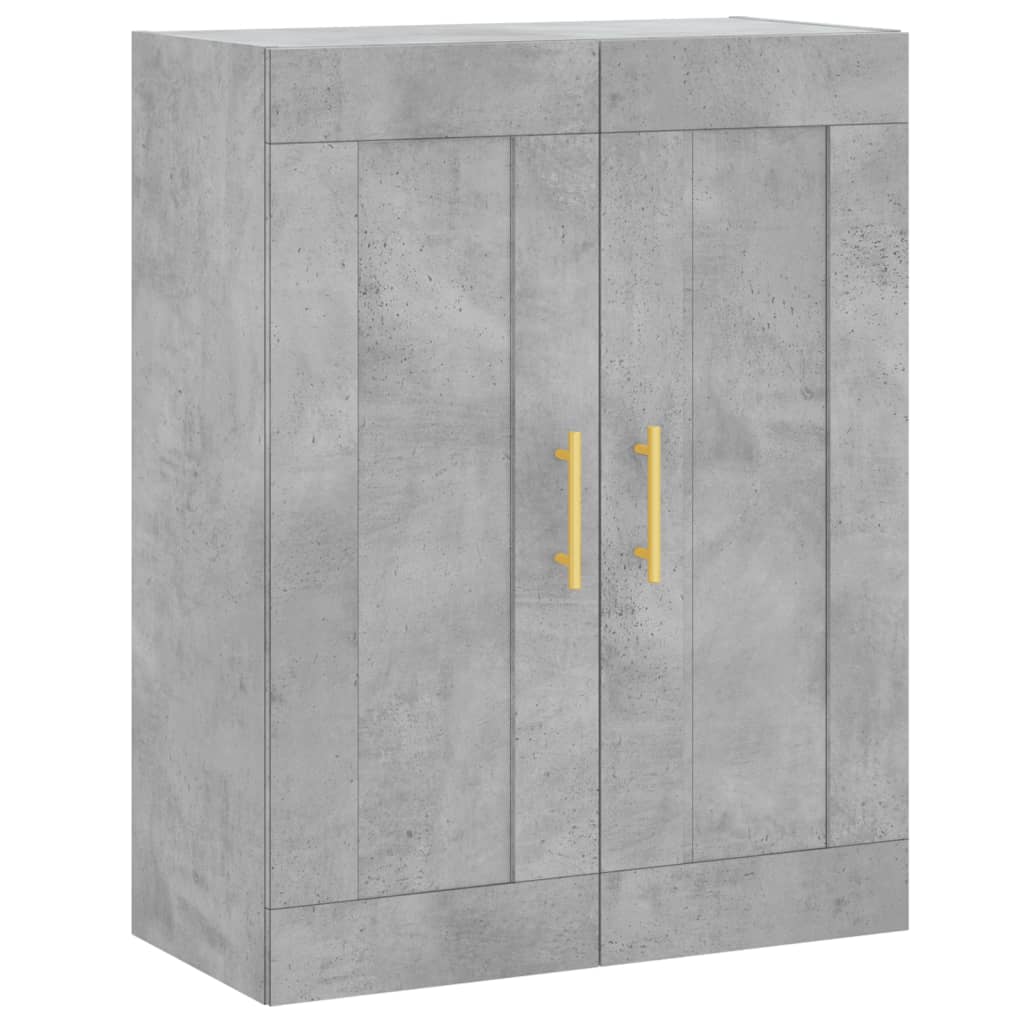 Highboard Concrete Grey 69,5x34x180 cm Engineered Wood
