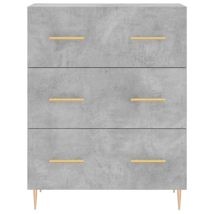 Highboard Concrete Grey 69,5x34x180 cm Engineered Wood