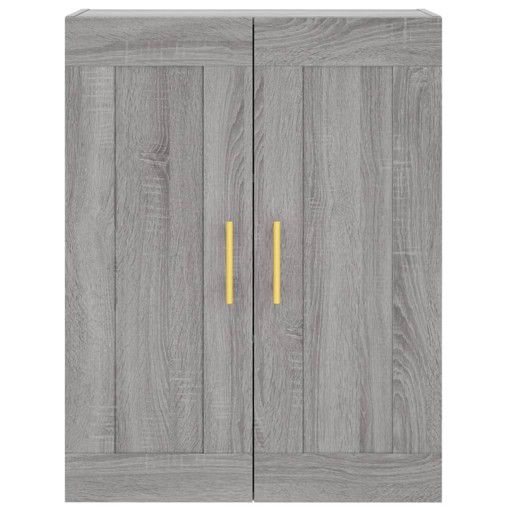 Highboard Grey Sonoma 69.5x34x180 cm Engineered Wood