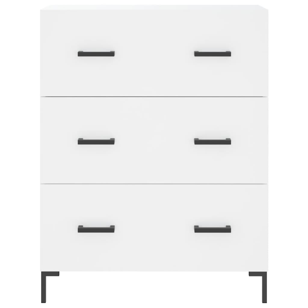 Highboard White 69.5x34x180 cm Engineered Wood