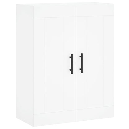 Highboard White 69,5x34x180 cm Engineered Wood