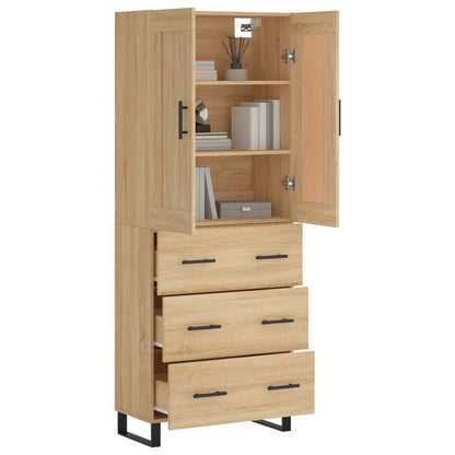Highboard Sonoma Oak 69,5x34x180 cm Engineered Wood