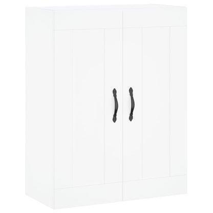 Highboard White 69,5x34x180 cm Engineered Wood