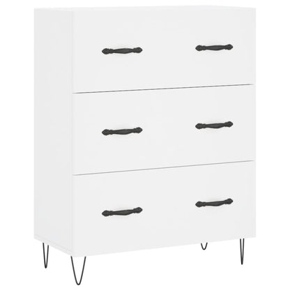 Highboard White 69,5x34x180 cm Engineered Wood