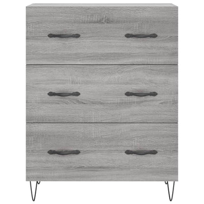 Highboard Grey Sonoma 69,5x34x180 cm Engineered Wood